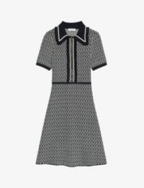 SANDRO Polie woven mini dress at Selfridges