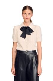 SANDRO Polo-neck knit sweater at Nordstrom