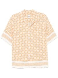 SANDRO Print short-sleeve Shirt Yellow at Farfetch