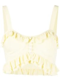 SANDRO Ruffled Bandeau Top - at Farfetch