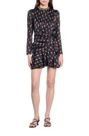 SANDRO Short print dress at Nordstrom