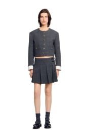 SANDRO Short rhinestone suit skirt at Nordstrom