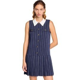 SANDRO Short striped dress at Nordstrom