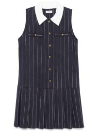 SANDRO Striped Mini Dress Blue at Farfetch