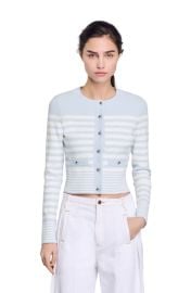SANDRO Striped cardigan at Nordstrom