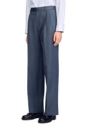 SANDRO Striped wide-leg trousers at Nordstrom