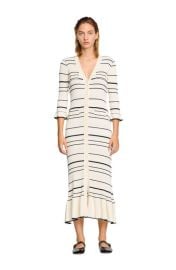 SANDRO Stripy knit maxi dress at Nordstrom