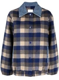 SANDRO Warren plaid-patterned Jacket - at Farfetch