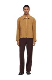 SANDRO Woven raffia jacket at Nordstrom