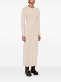 SANDRO cable-knit Maxi Dress Neutrals at Farfetch