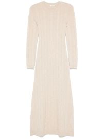 SANDRO cable-knit Maxi Dress Neutrals at Farfetch