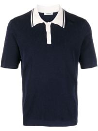 SANDRO contrast-collar Polo Shirt - at Farfetch