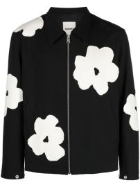 SANDRO floral-patch Jacket - at Farfetch