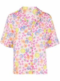 SANDRO floral-print short-sleeved Shirt - at Farfetch