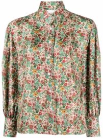 SANDRO long-sleeve floral-print Blouse - at Farfetch