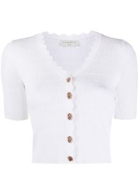 SANDRO short-sleeve Cropped Cardigan - at Farfetch