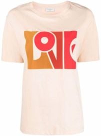 SANDRO x27Lovex27-print T-shirt - at Farfetch