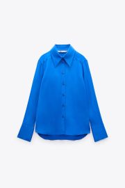 SATIN EFFECT SHIRT - Ecru   United States at Zara