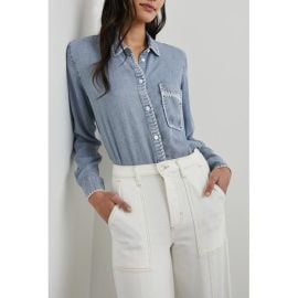 SAYA TENCEL SHIRT MEDIUM CLOUD WASH South Moon Under at South Moon Under