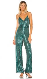 SAYLOR Louisana Jumpsuit in Emerald from Revolve com at Revolve