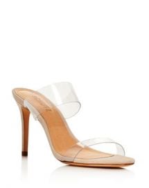 SCHUTZ Women  x27 s Ariella Clear Strap High-Heel Slide Sandals Shoes - Bloomingdale s at Bloomingdales