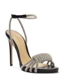 SCHUTZ Womens Jewell Crystal Embellished Wrapped Strap High Heel Sandals Bloomingdales at Bloomingdales