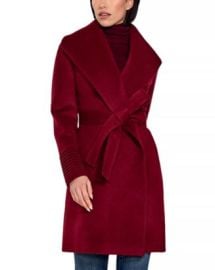 SENTALER Shawl Collar Wrap Coat Bloomingdales at Bloomingdales