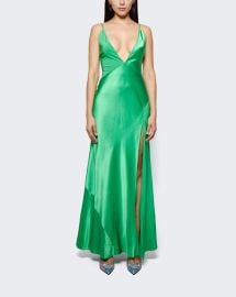 SERGIO HUDSON CHARMEUSE ZIG-ZAG SEAMED GOWN TheLuxeLend at The Luxe Lend
