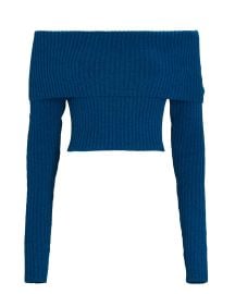 SERGIO HUDSON Off-The-Shoulder Rib Knit Sweater at Intermix