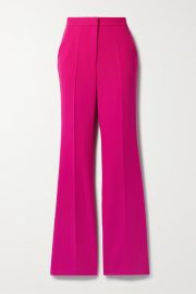 SERGIO HUDSON Wool-crepe flared pants NET-A-PORTER at Net a Porter