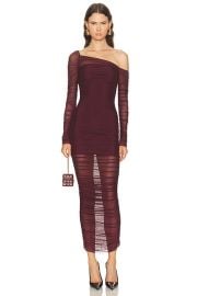 SEROYA Chantae Dress in Merlot FWRD at FWRD