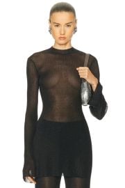 SEROYA Ines Top in Black FWRD at FWRD