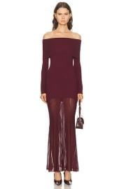 SEROYA Isotta Dress in Pinot FWRD at FWRD