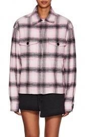 SERVICE PLAID COTTON FLANNEL JACKET SERVICE PLAID COTTON FLANNEL JACKET at Barneys