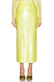 SEV Sequin Midi Skirt in Yellow FWRD at FWRD