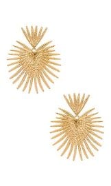 SHASHI Throne Earring in Gold at Revolve