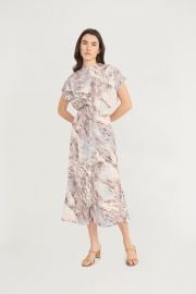 SHORT SLEEVED FIT amp FLARE MAXI Maggy London at Maggy London