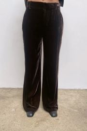 SILK BLEND VELVET PANTS LIMITED EDITION - Tobacco   United States at Zara