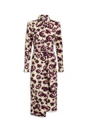 SILK POPPY PRINT WRAP DRESS - LEMONBURGUNDY - Scanlan Theodore at Scanlan Theodore