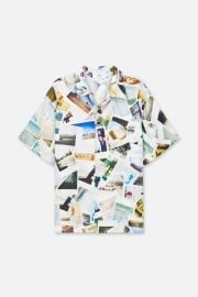 SILK SHORT SLEEVE SHIRT PHOTO COLLAGE at RTA