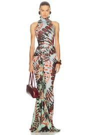 SILVIA TCHERASSI Frances Dress in Mint Tie Dye FWRD at FWRD
