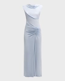 SIMKHAI Acacia Sleeveless Draped Midi Dress at Neiman Marcus