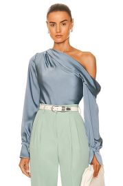 SIMKHAI Alice One Shoulder Top in Slate FWRD at Forward