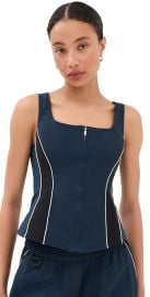 SIMKHAI Aya Bustier Top Midnight Multi 6 at Shopbop