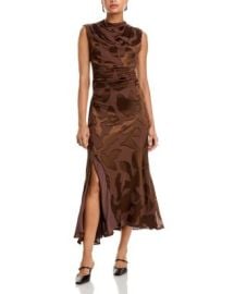 SIMKHAI Burke Draped Midi Dress Bloomingdales at Bloomingdales
