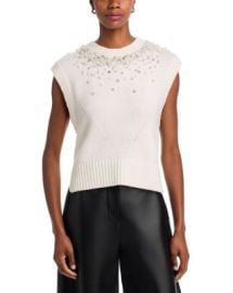 SIMKHAI Candra Wool-Blend Round Neck Sweater Vest Bloomingdale39s at Bloomingdales