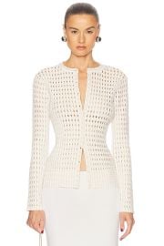 SIMKHAI Gracen Cardigan in Sand Multi FWRD at FWRD