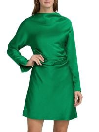 SIMKHAI Harpor Satin Minidress | Saks Fifth Avenue at Saks Fifth Avenue