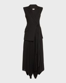 SIMKHAI Helena Combo Blazer Sleeveless Midi Dress at Neiman Marcus