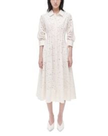 SIMKHAI Jazz Eyelet Midi Shirtdress Bloomingdales at Bloomingdales